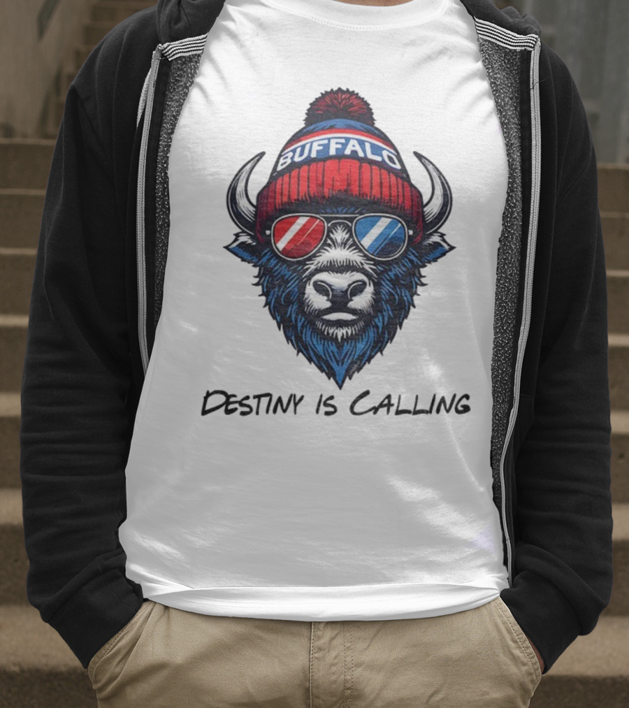 Buffalo Bills Destiny Is Calling 2025 NFL Football Mascot T-Shirt