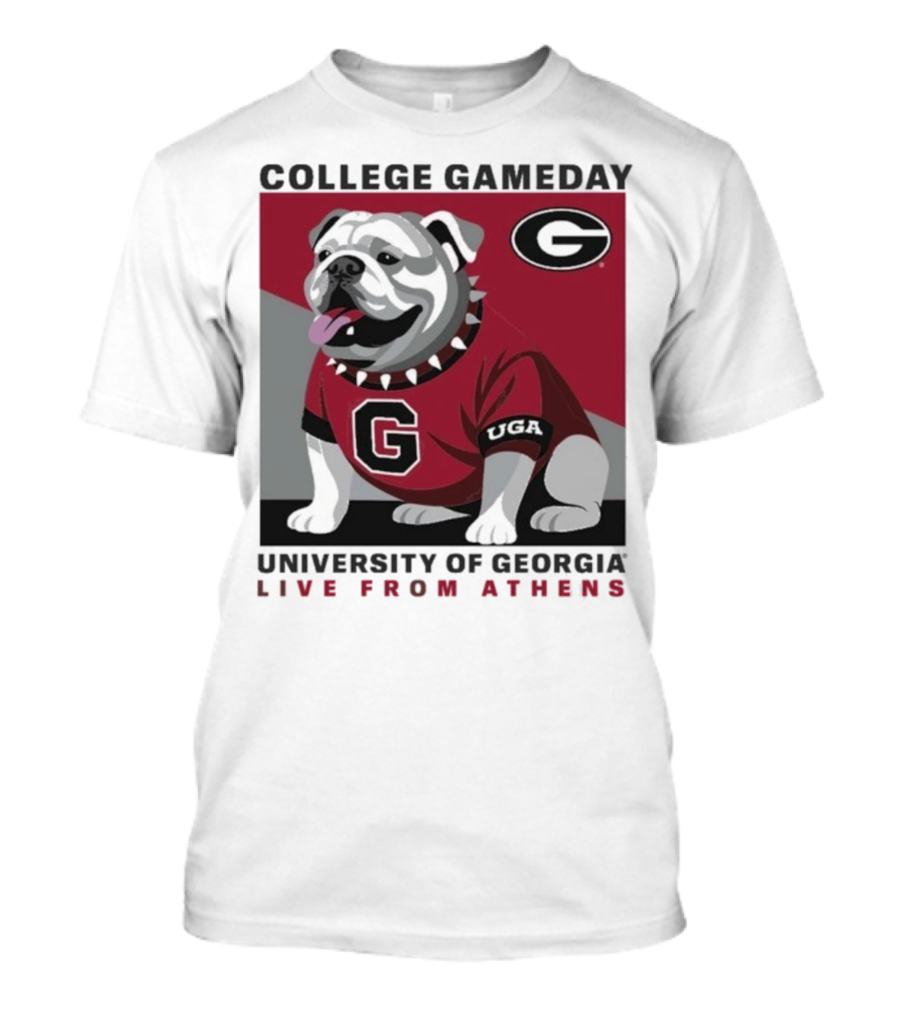 Georgia Bulldogs College Gameday University Of Georgia Live From Athens UGA 2025 T-Shirt