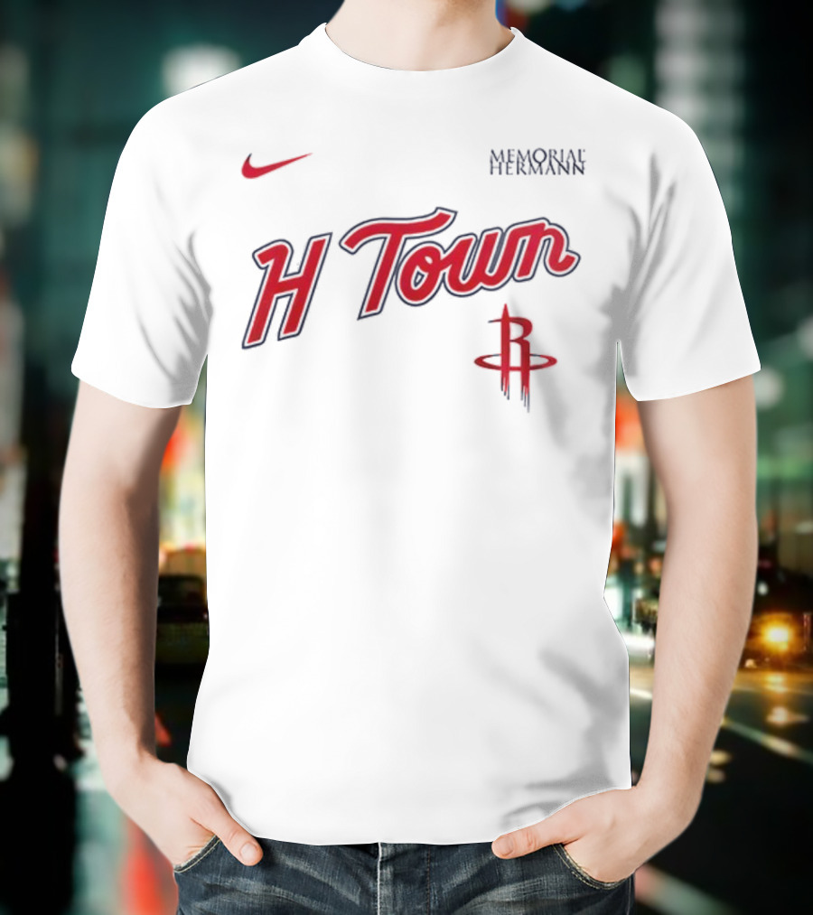 H-Town Nike Houston Rockets Memorial Hermann Edition T-Shirt