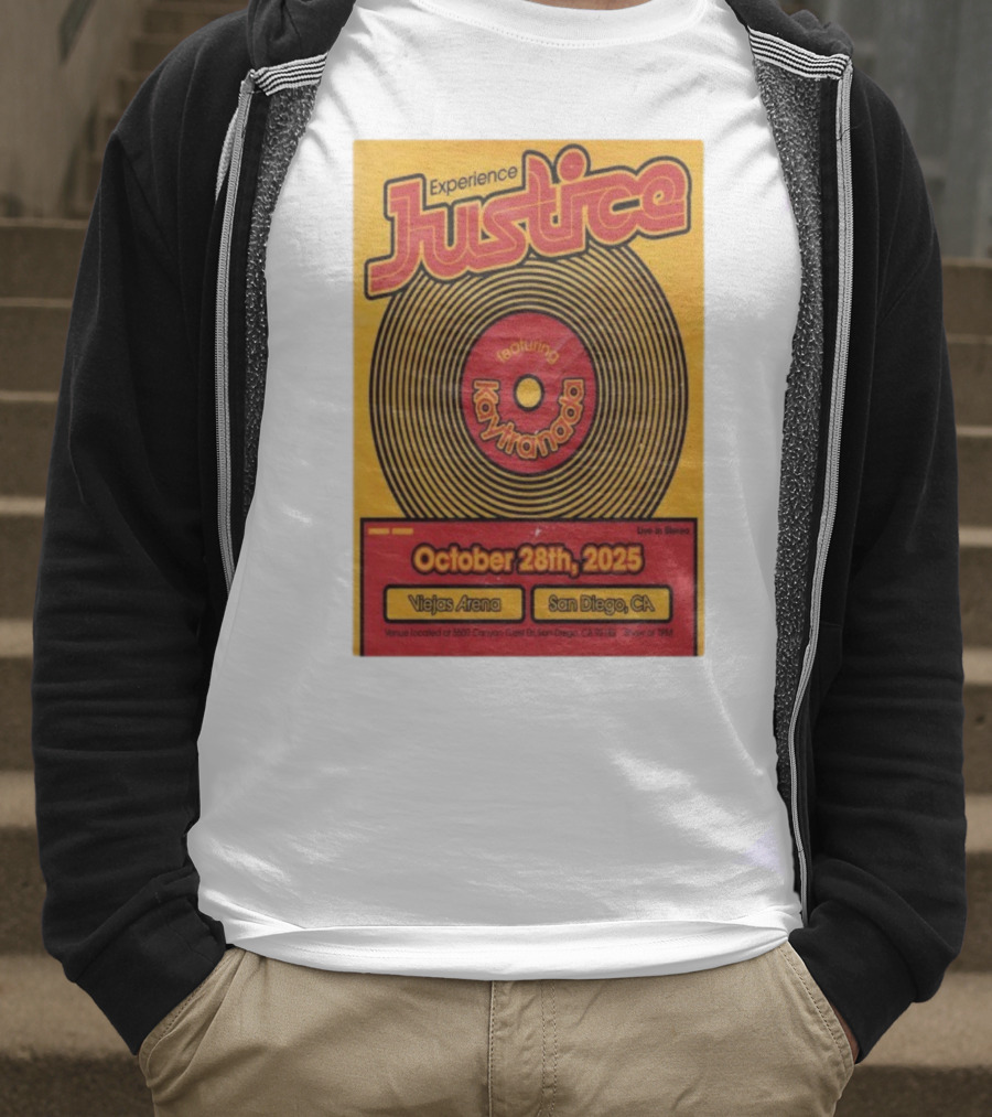Experience Justice Featuring Kaytranada Live In Stereo October 28th 2025 Viejas Arena San Diego CA T-Shirt