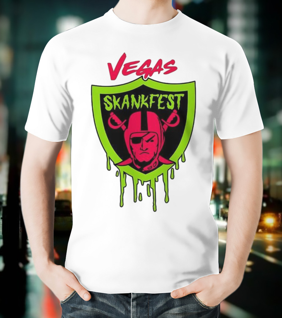 Vegas Skankfest Raiders Inspired Emblem T-Shirt