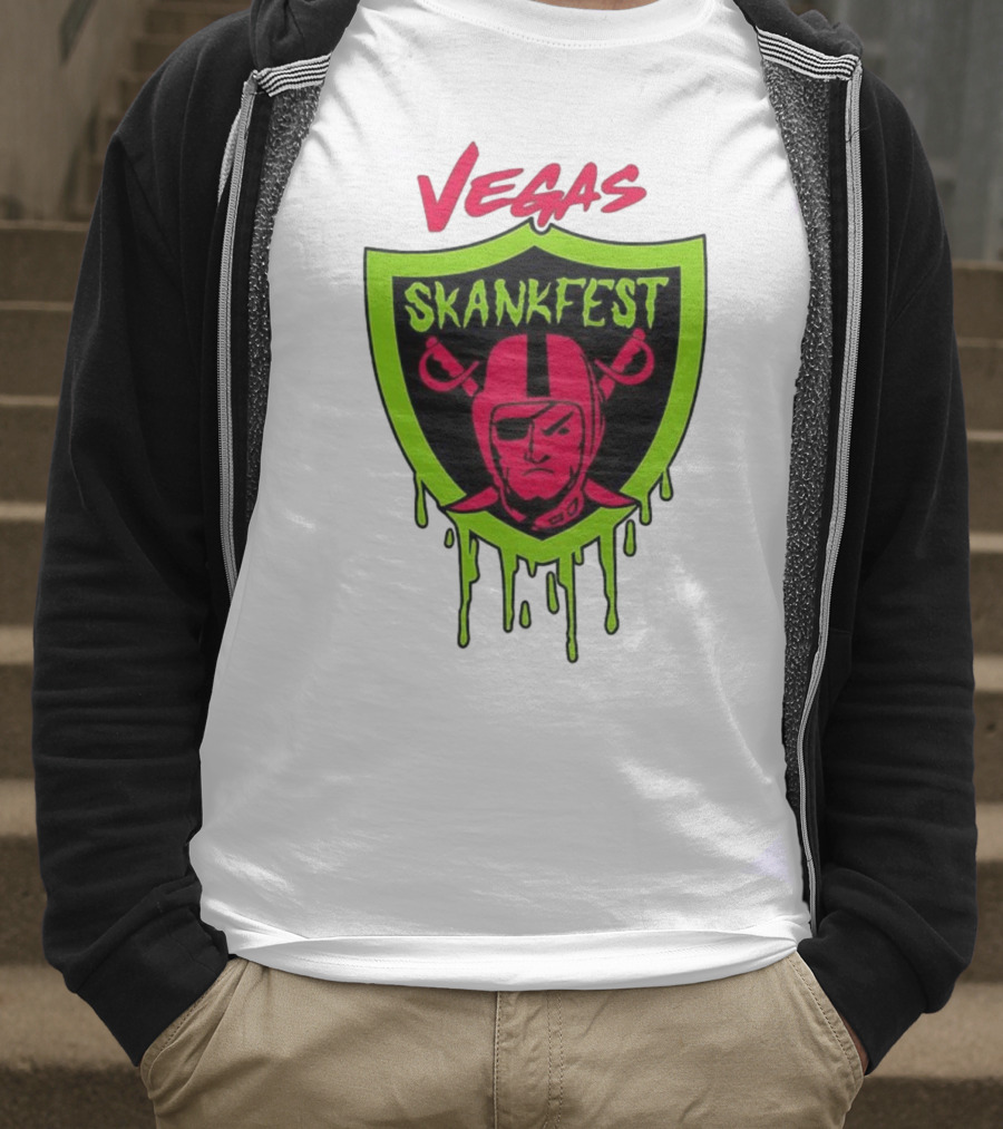Vegas Skankfest Raiders Inspired Emblem T-Shirt
