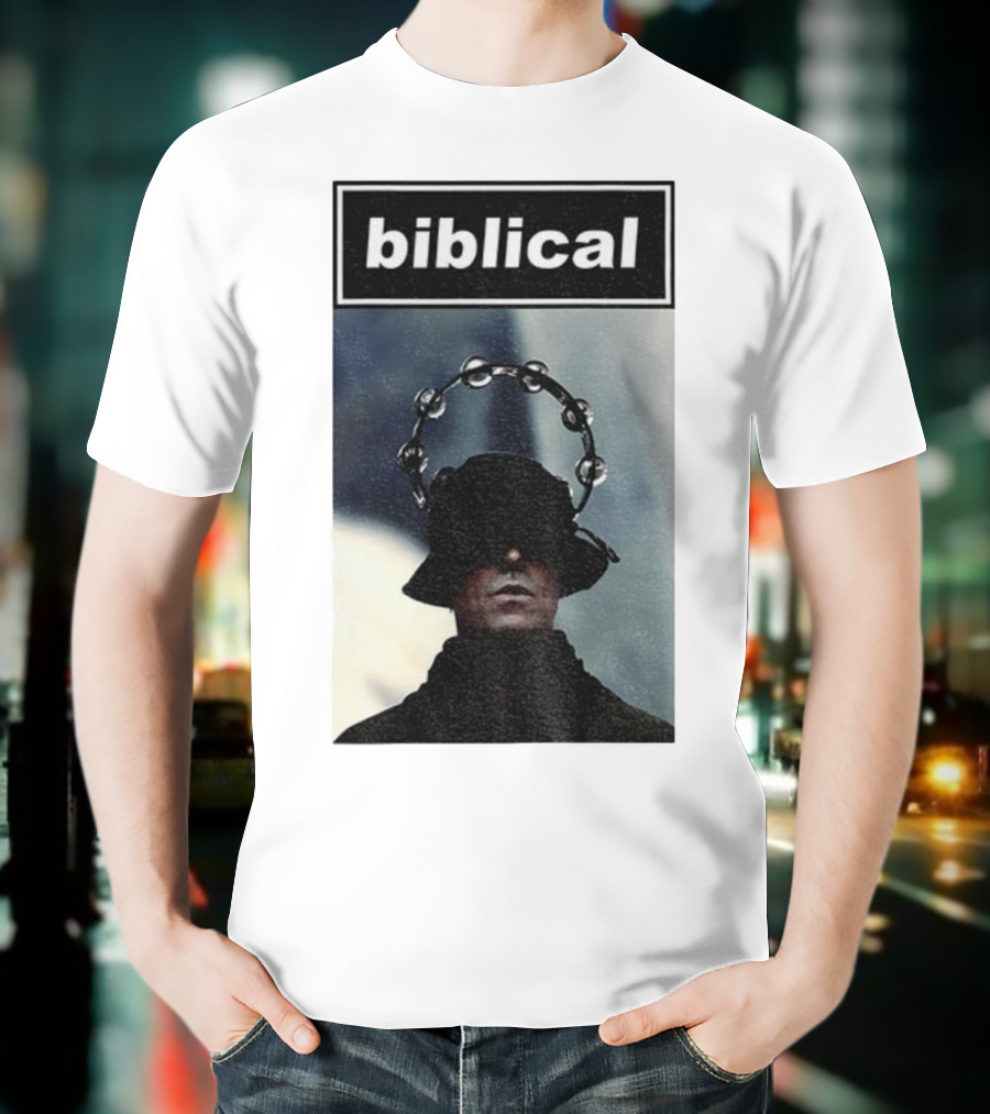 Biblical Liam Gallagher Tambourine Oasis Concert Music Lovers T-Shirt