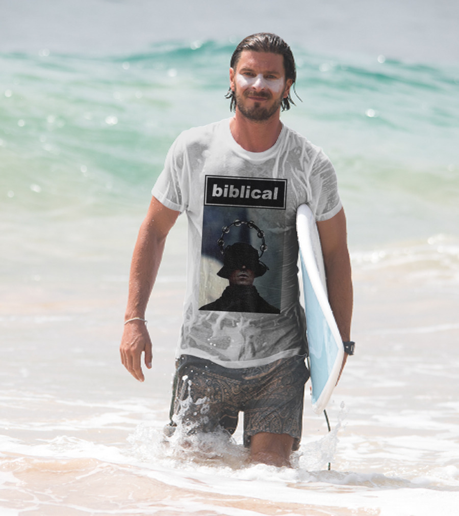 Biblical Liam Gallagher Tambourine Oasis Concert Music Lovers T-Shirt