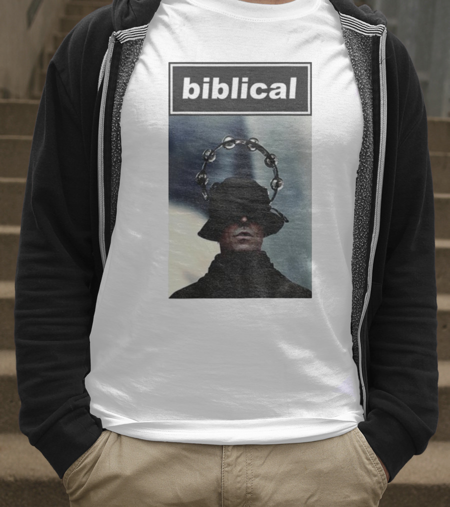 Biblical Liam Gallagher Tambourine Oasis Concert Music Lovers T-Shirt