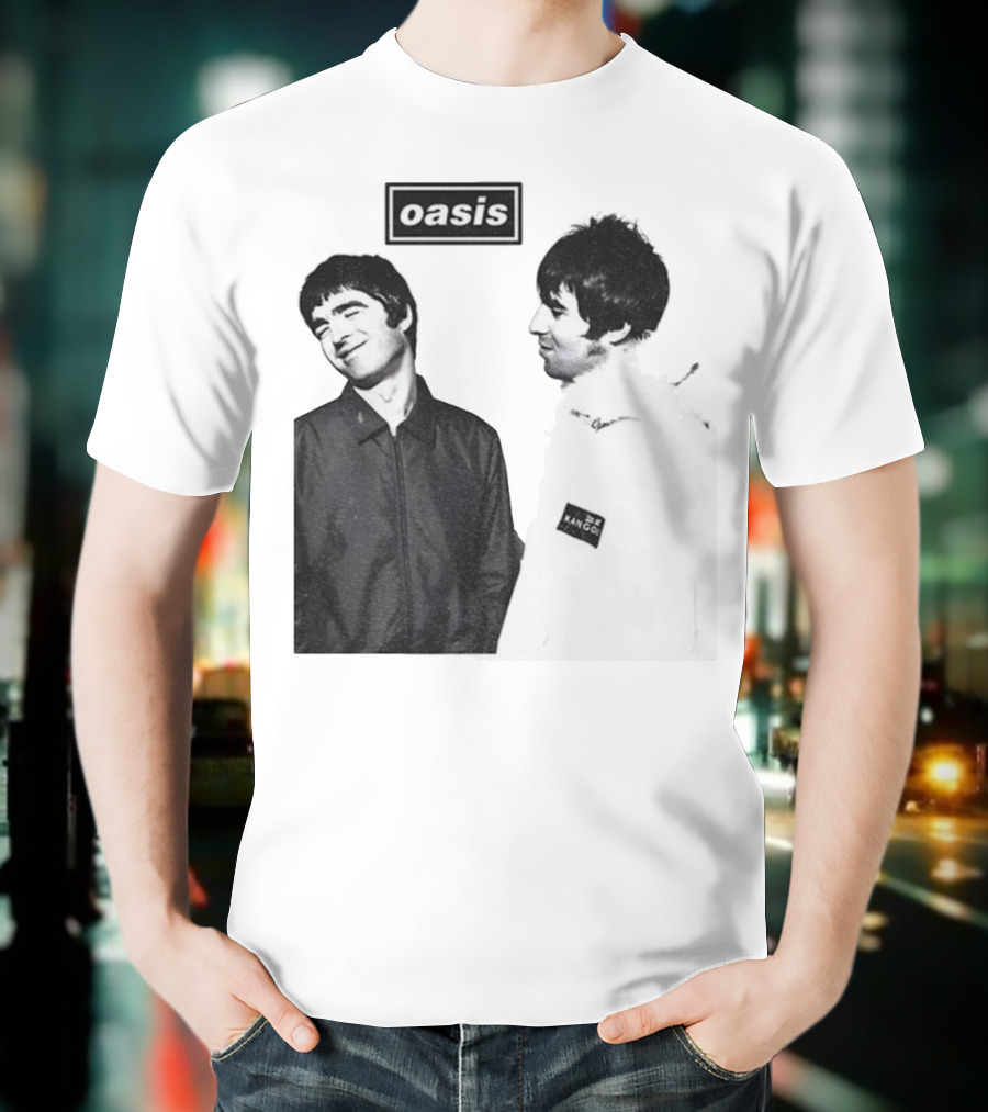 Noel Vs Liam Gallagher Oasis Band Kangol Vintage T-Shirt
