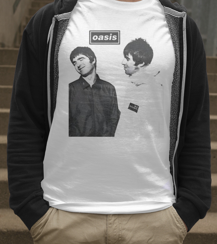Noel Vs Liam Gallagher Oasis Band Kangol Vintage T-Shirt