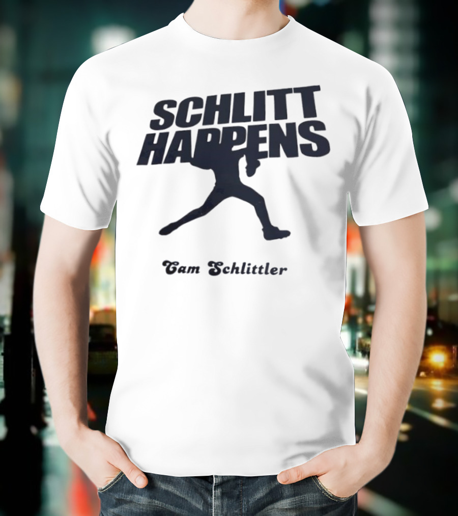 New York Baseball Schlitt Happens Cam Schlittler T-Shirt