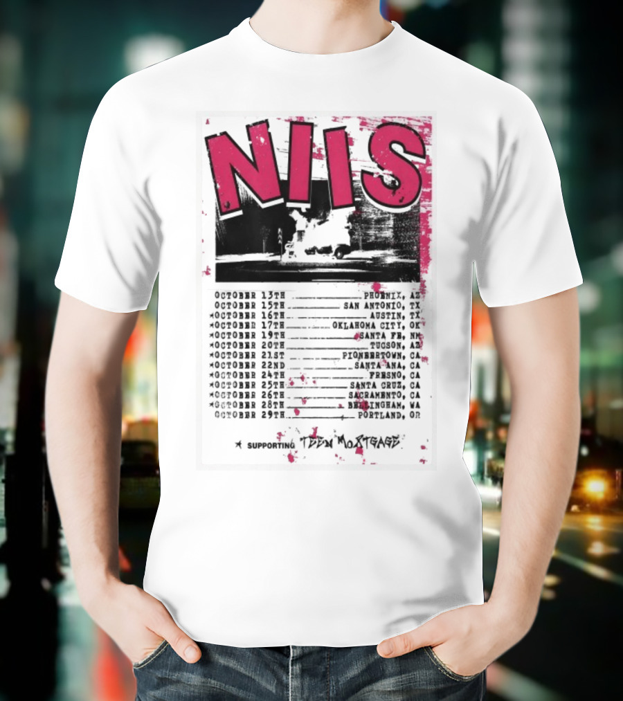 NIS October 2025 Tour San Diego Los Angeles Oakland Denver T-Shirt