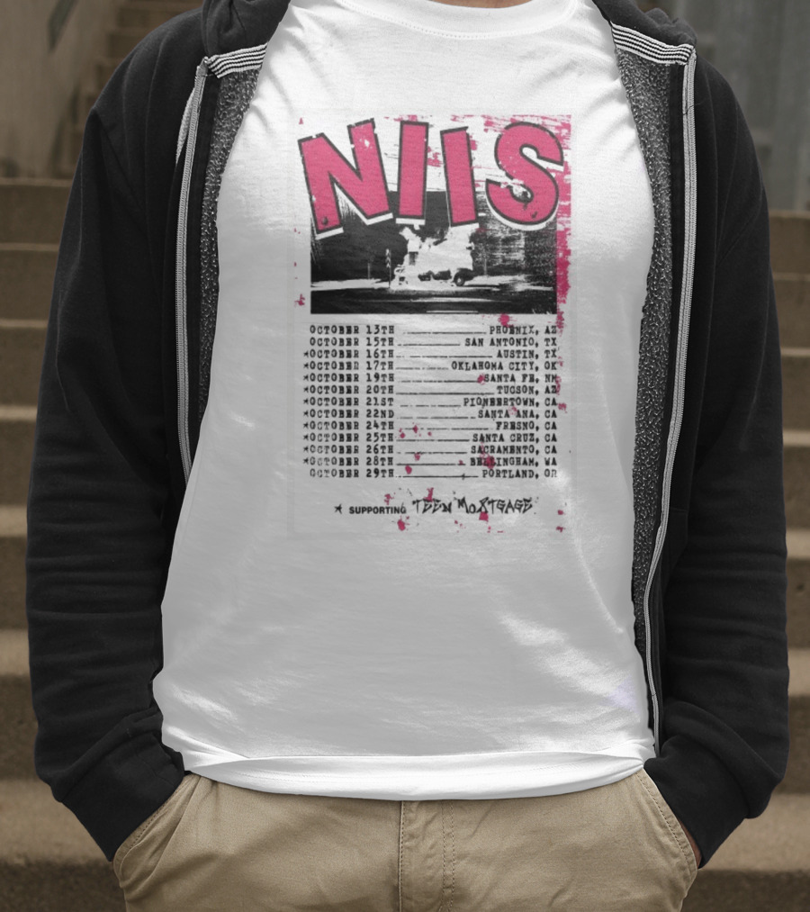 NIS October 2025 Tour San Diego Los Angeles Oakland Denver T-Shirt