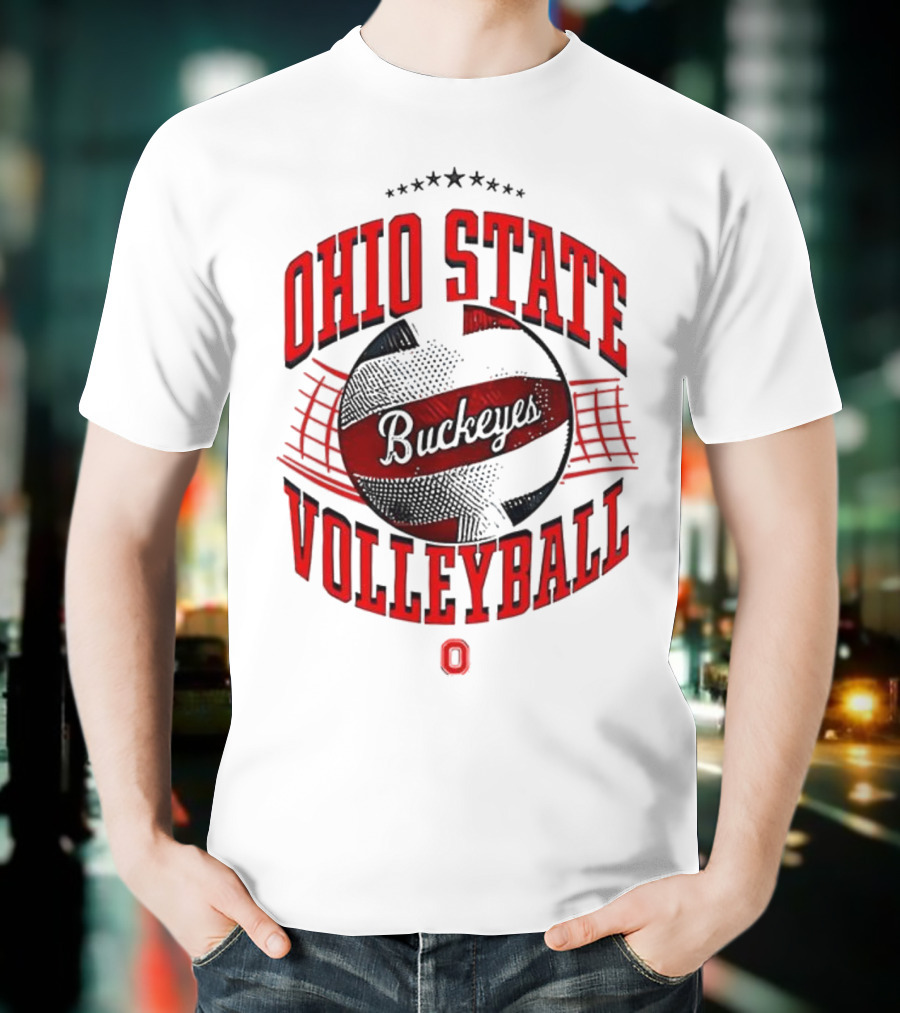 Ohio State Buckeyes Volleyball Vintage Retro Style T-Shirt