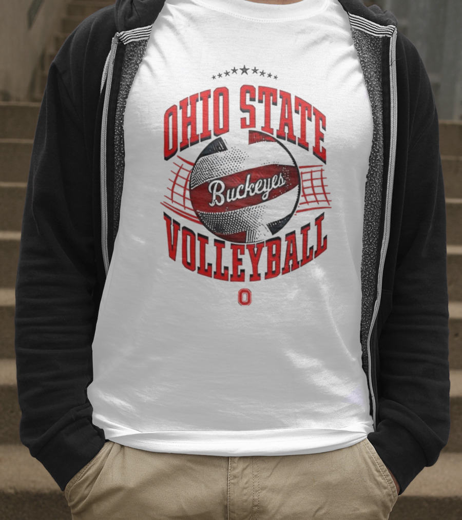 Ohio State Buckeyes Volleyball Vintage Retro Style T-Shirt