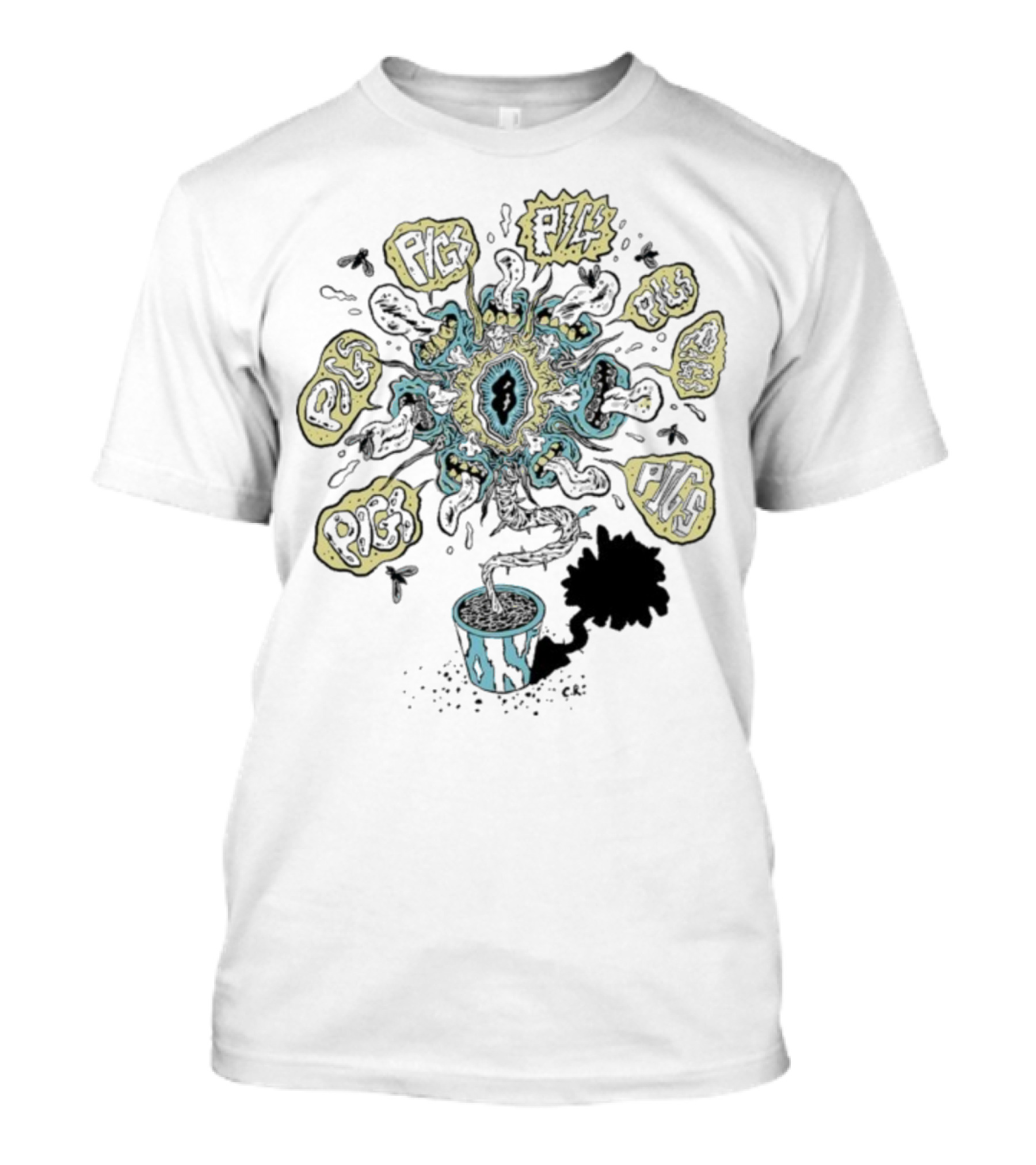 Pigs X7 Psychedelic Plantpot Blast T-Shirt