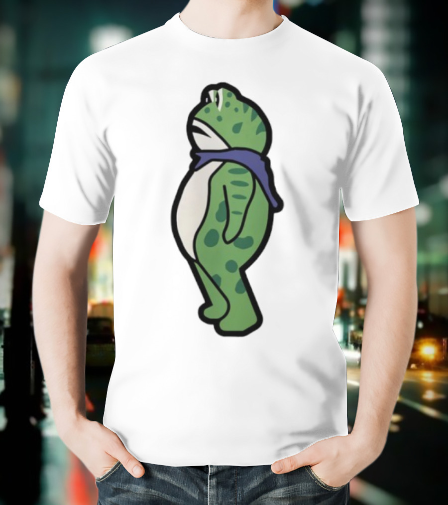 Portland Frog Protester Retro Funny Scarf T-Shirt