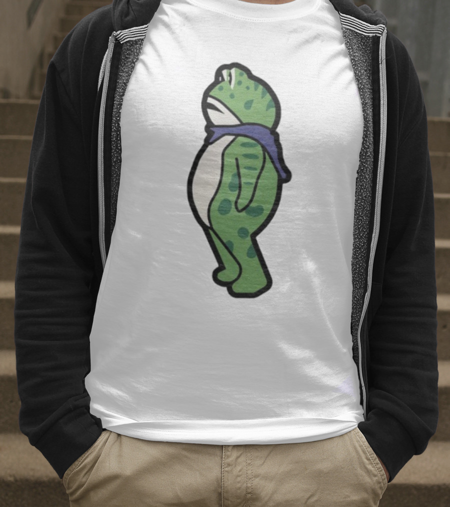 Portland Frog Protester Retro Funny Scarf T-Shirt