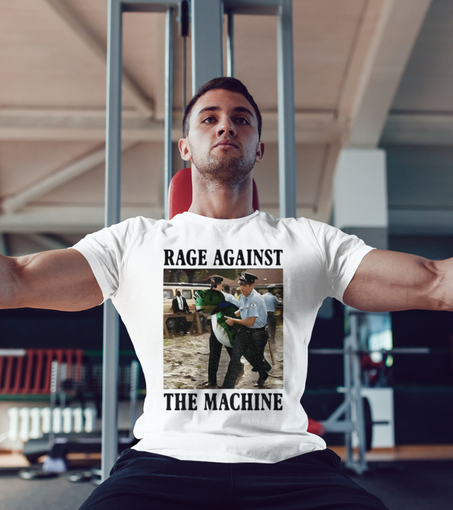 Rage Against The Machine Frog Police Scene Portland T-Shirt