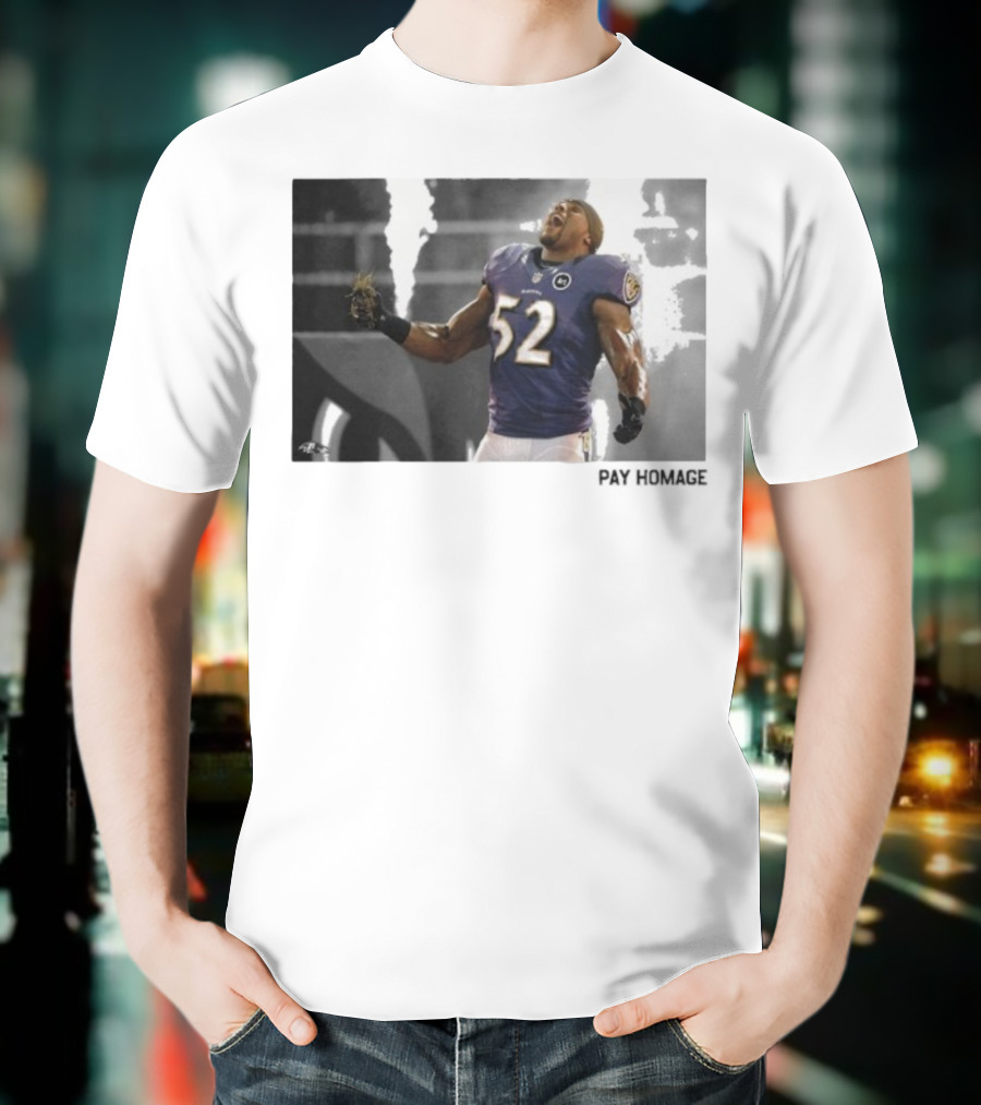 Ray Lewis Baltimore Ravens Legendary Passion NFL 52 T-Shirt