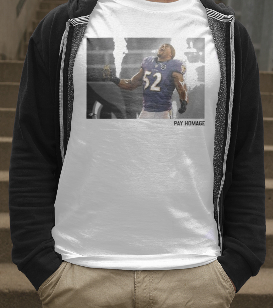 Ray Lewis Baltimore Ravens Legendary Passion NFL 52 T-Shirt