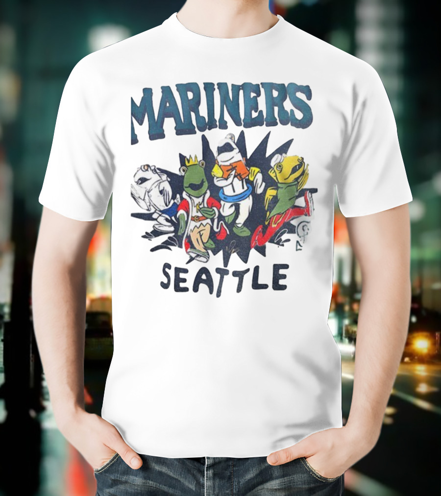 Mariners Seattle Salmon Run New Mascots T-Shirt