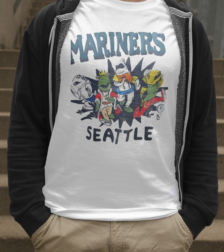 Mariners Seattle Salmon Run New Mascots T-Shirt