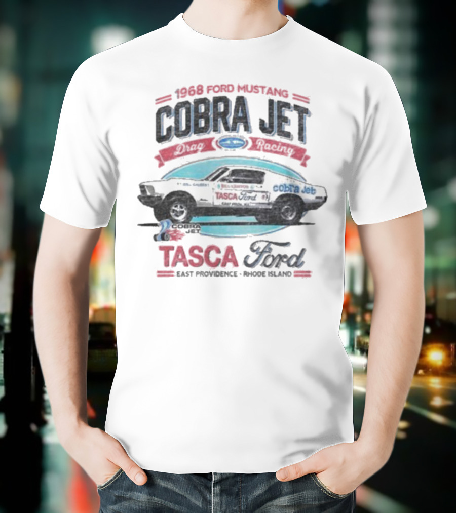 1968 Ford Mustang Cobra Jet Tasca Ford East Providence Rhode Island T-Shirt
