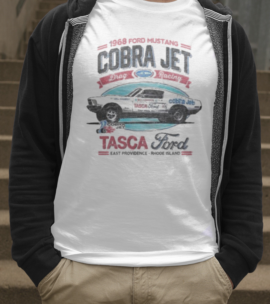 1968 Ford Mustang Cobra Jet Tasca Ford East Providence Rhode Island T-Shirt