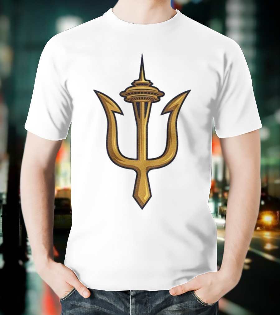 Seattle Mariners Trident Space Needle MLB Baseball 2025 Seize The Moments T-Shirt