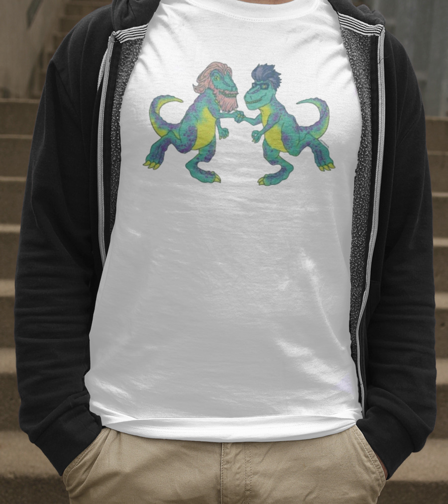 Tyrannosaurus Rhett & Link Dinosaur Handshake T-Shirt