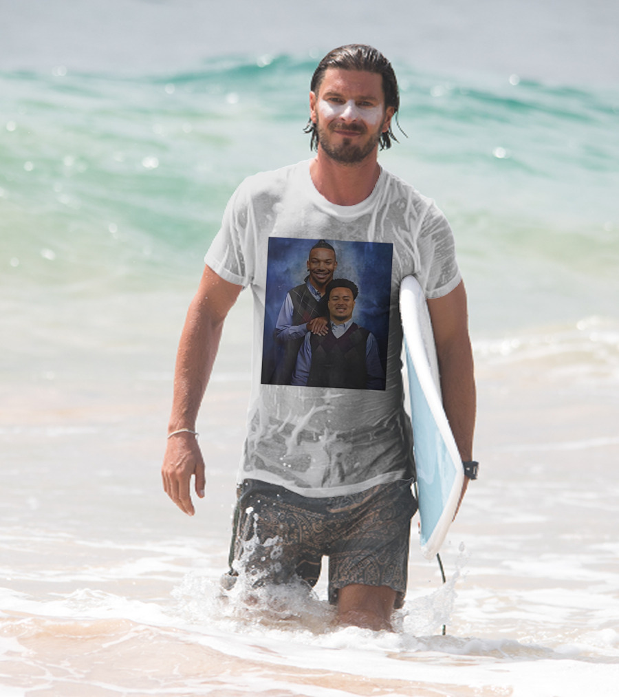 Bijan Robinson Tyler Allgeier Stepbrother Portrait Parody T-Shirt