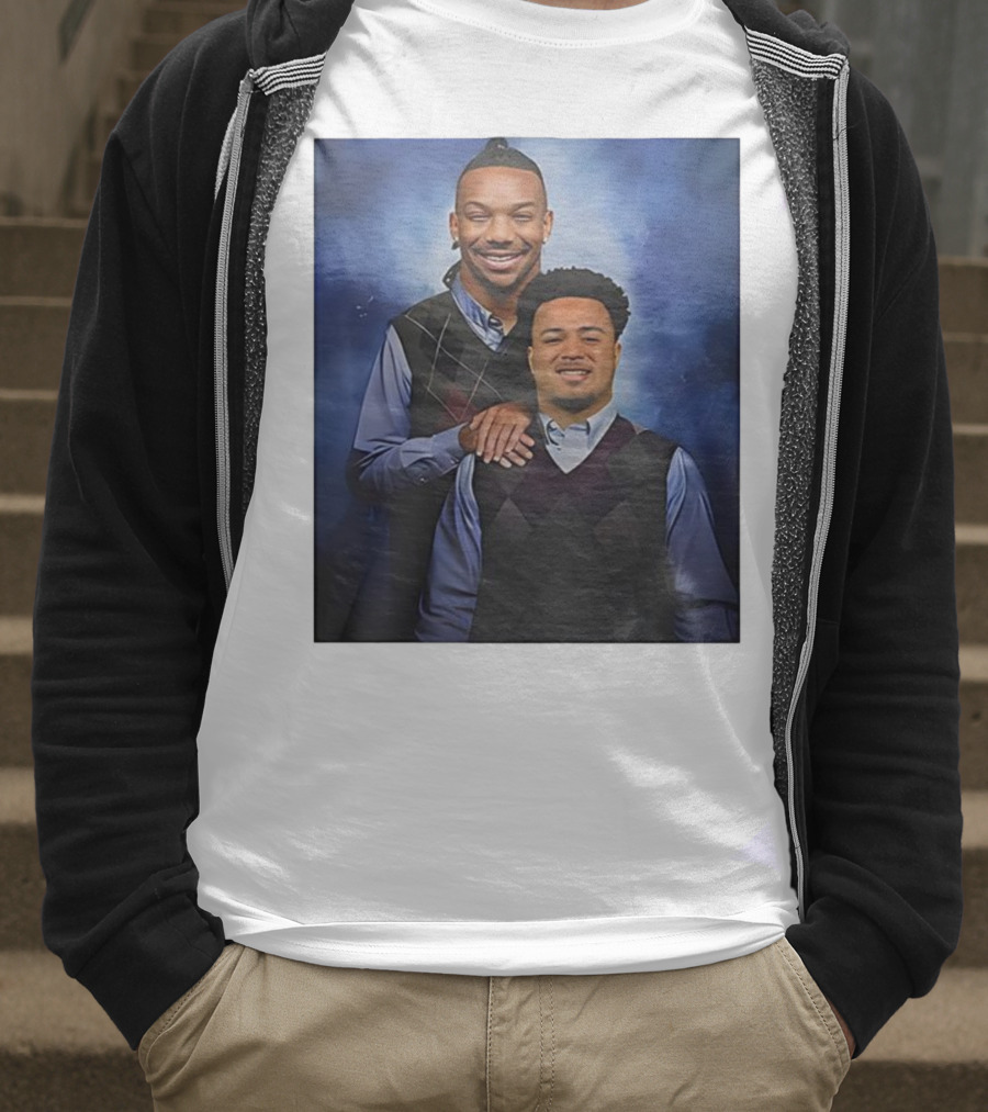 Bijan Robinson Tyler Allgeier Stepbrother Portrait Parody T-Shirt