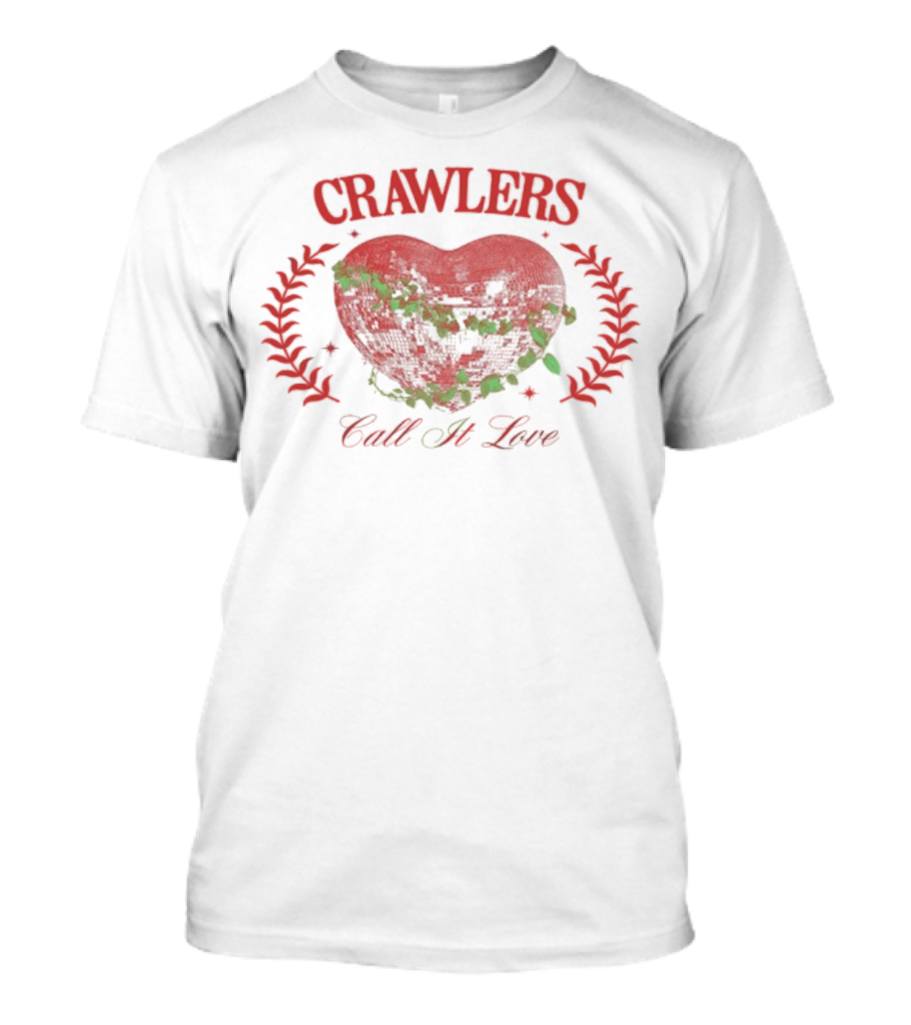 Crawlers Call It Love Heart Valentines Disco 2025 T-Shirt