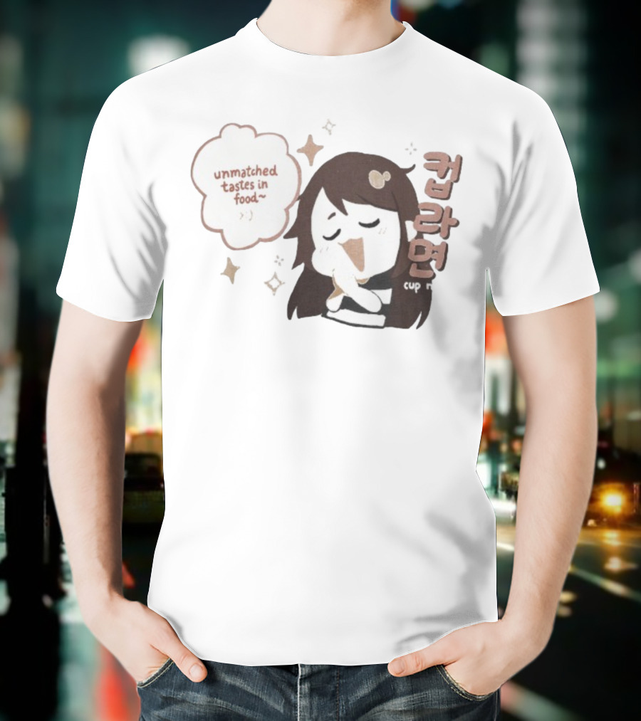 Emirichu Cup Noodles Unmatched Tastes In Food Cute Character Style T-Shirt