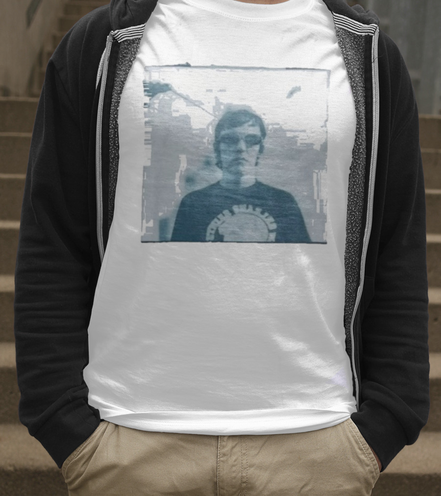 Elliott Smith Figure With Nirvana Sunburst Logo T-Shirt