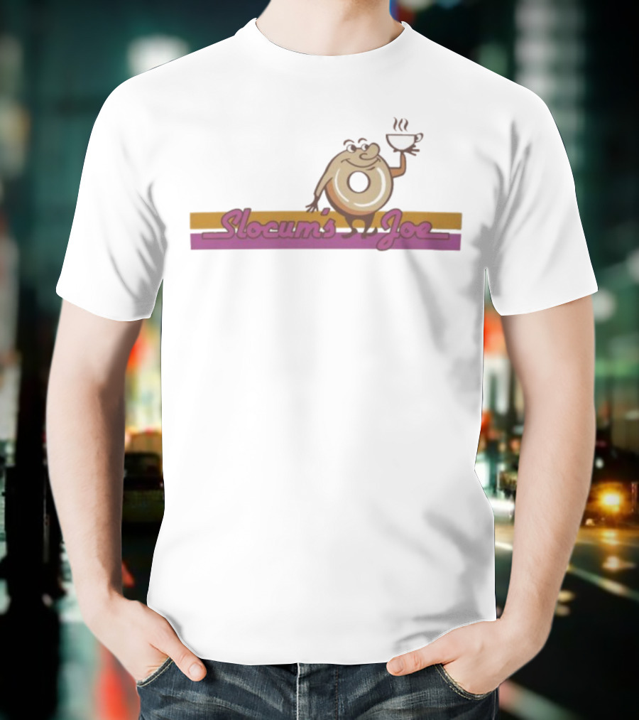 Fallout Slocum’s Joe Coffee Donut Character Graphic T-Shirt