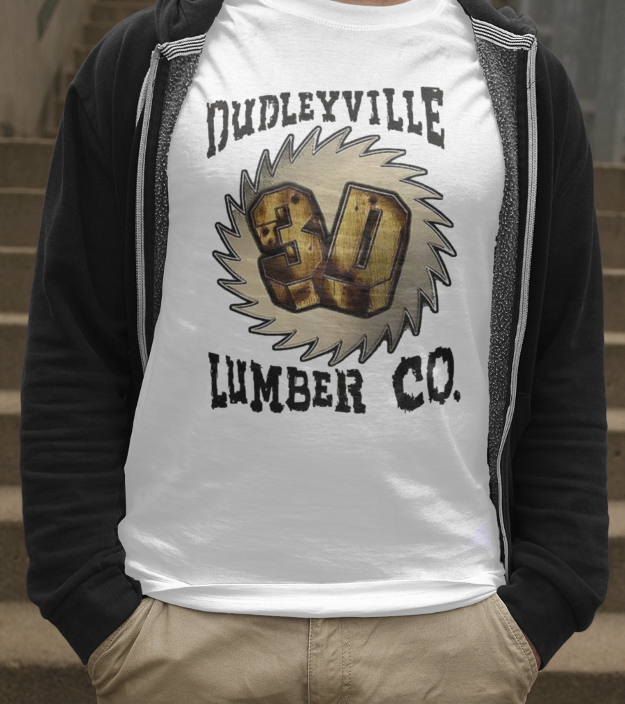Dudleyville 3D Lumber Co Saw Blade Logo T-Shirt