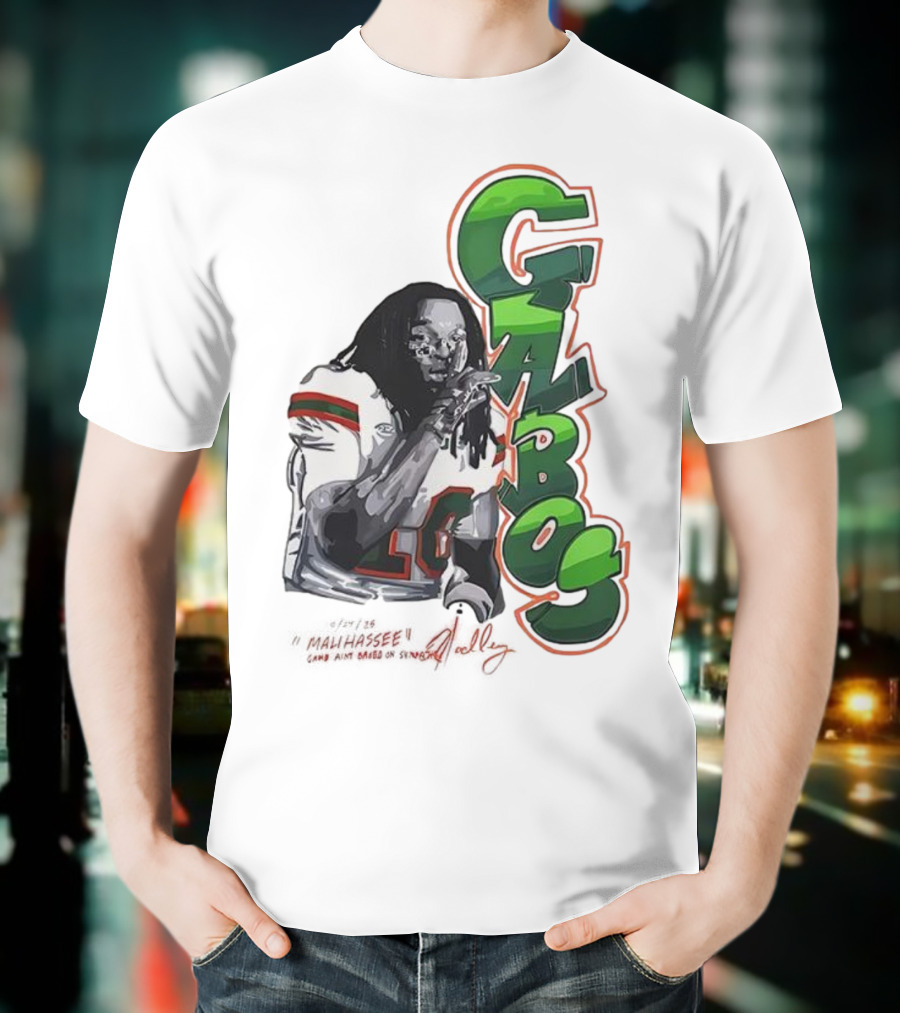Malachi Toney Gabos Miami Hurricanes Malihassee Signature T-Shirt