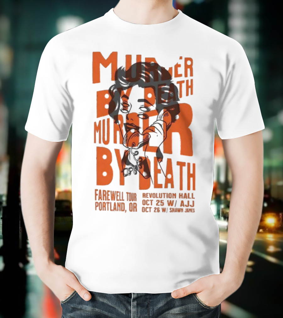 Murder By Death Farewell Tour Portland Revolution Hall Oct 23 24 2025 T-Shirt
