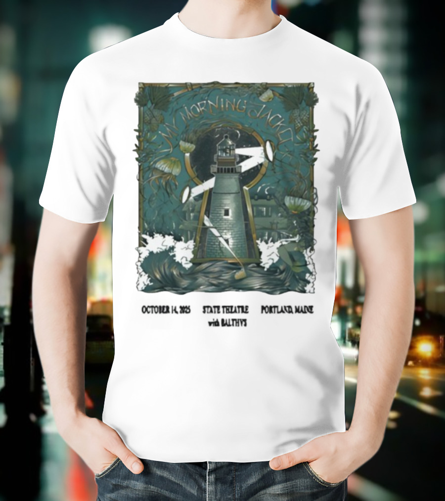 My Morning Jacket Lighthouse Portland ME October 2025 T-Shirt