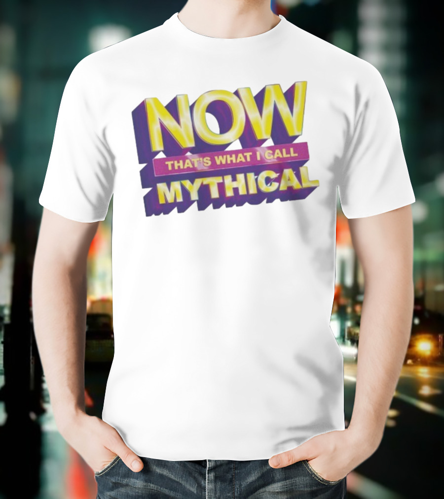 NOW That’s What I Call Mythical Retro 3D Text Style T-Shirt
