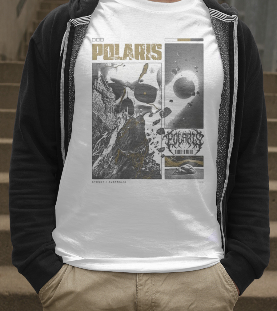 Polaris Kintsugi Skull Eclipse Aesthetic T-Shirt