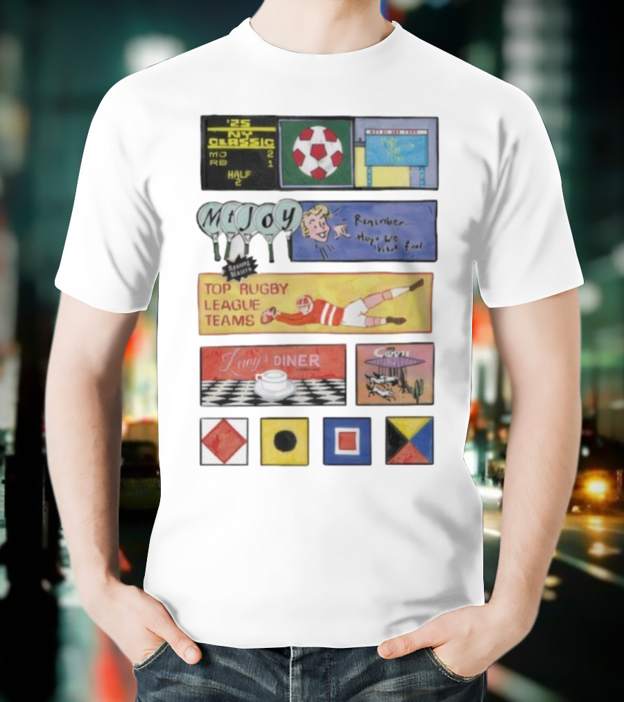 Rowing Blazers X Mt. Joy Top Rugby League Teams Vintage Sports Collaboration T-Shirt