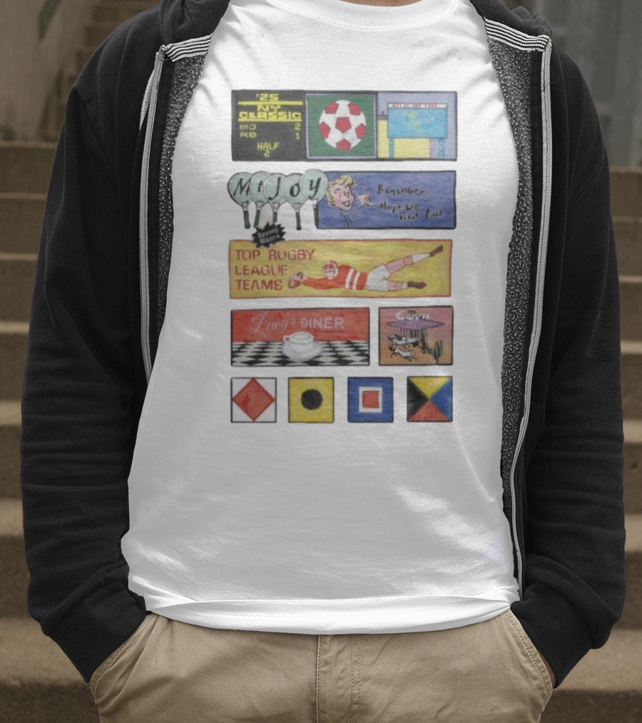 Rowing Blazers X Mt. Joy Top Rugby League Teams Vintage Sports Collaboration T-Shirt