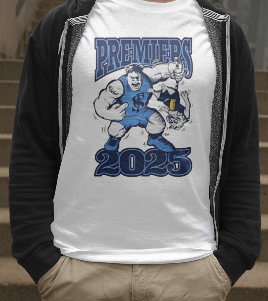 Sturt Football Club Premiers 2025 Mascot Victory Image T-Shirt