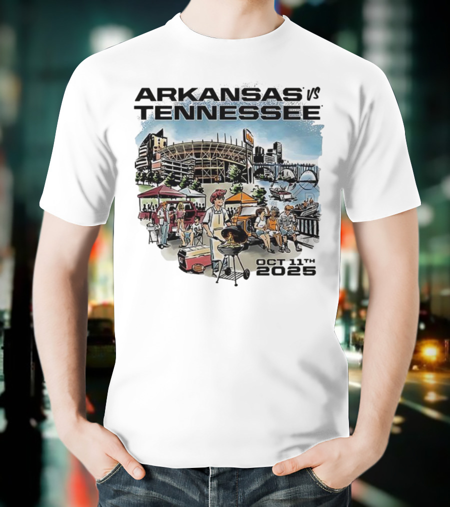Arkansas Tennessee Tailgate Scene Neyland Stadium October 11th 2025 T-Shirt