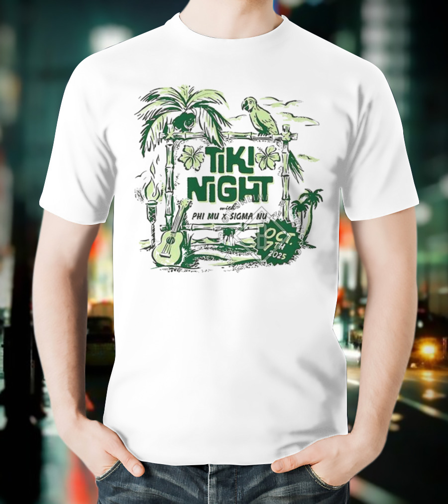 University Of Mississippi Phi Mu Tiki Night Oct 17 2015 T-Shirt