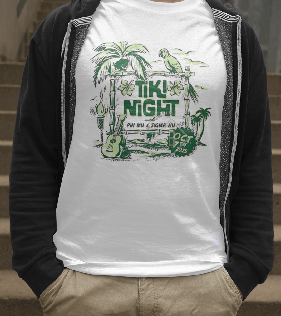 University Of Mississippi Phi Mu Tiki Night Oct 17 2015 T-Shirt