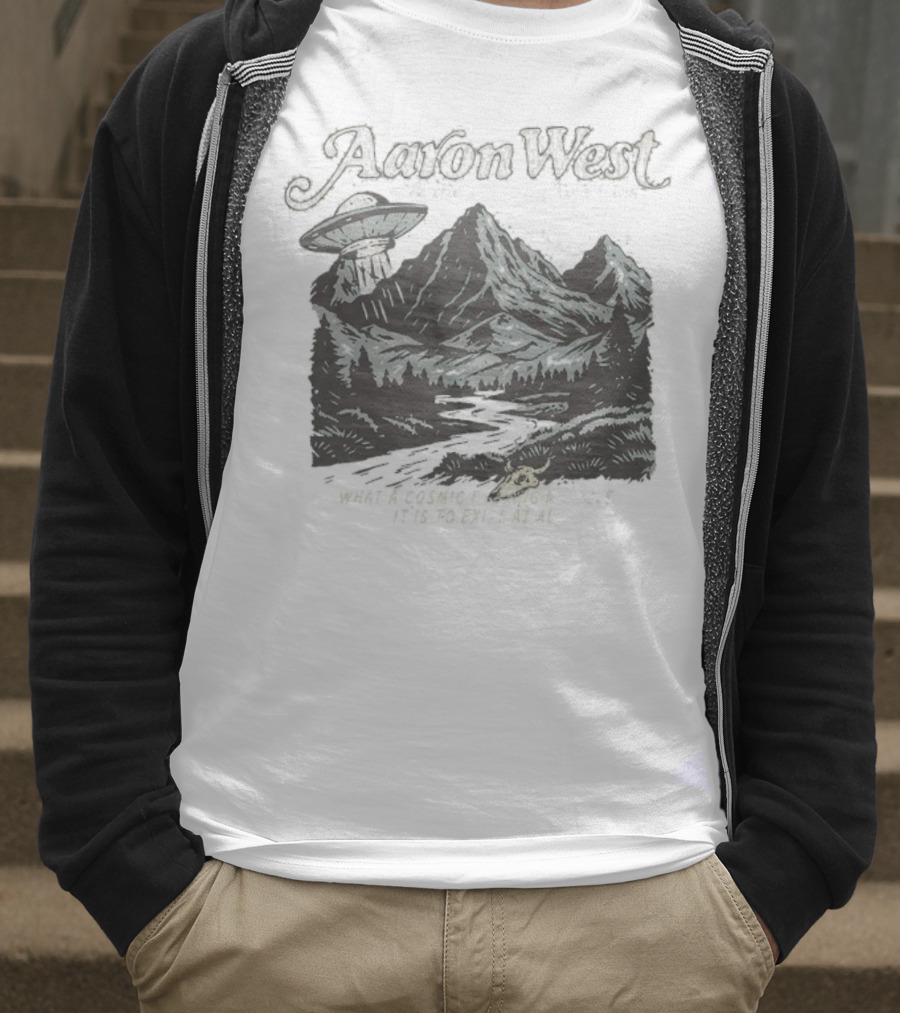 Aaron West And The Roaring Twenties What A Cosmic Miracle It Is To Exist At All UFO Scene T-Shirt