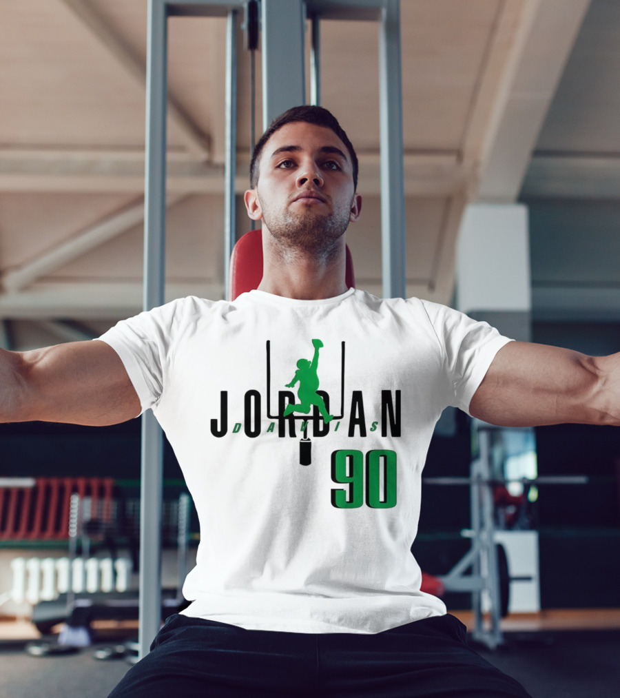 Jordan Davis Philadelphia Eagles Number 90 Air Player Silhouette T-Shirt