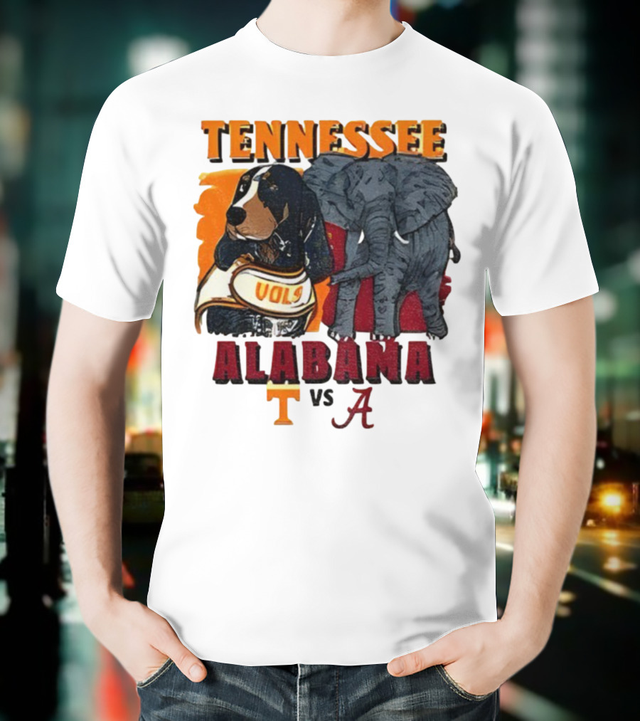 Tennessee Alabama Vols Vs Crimson Tide Mascots Third Saturday October 18 2025 T-Shirt