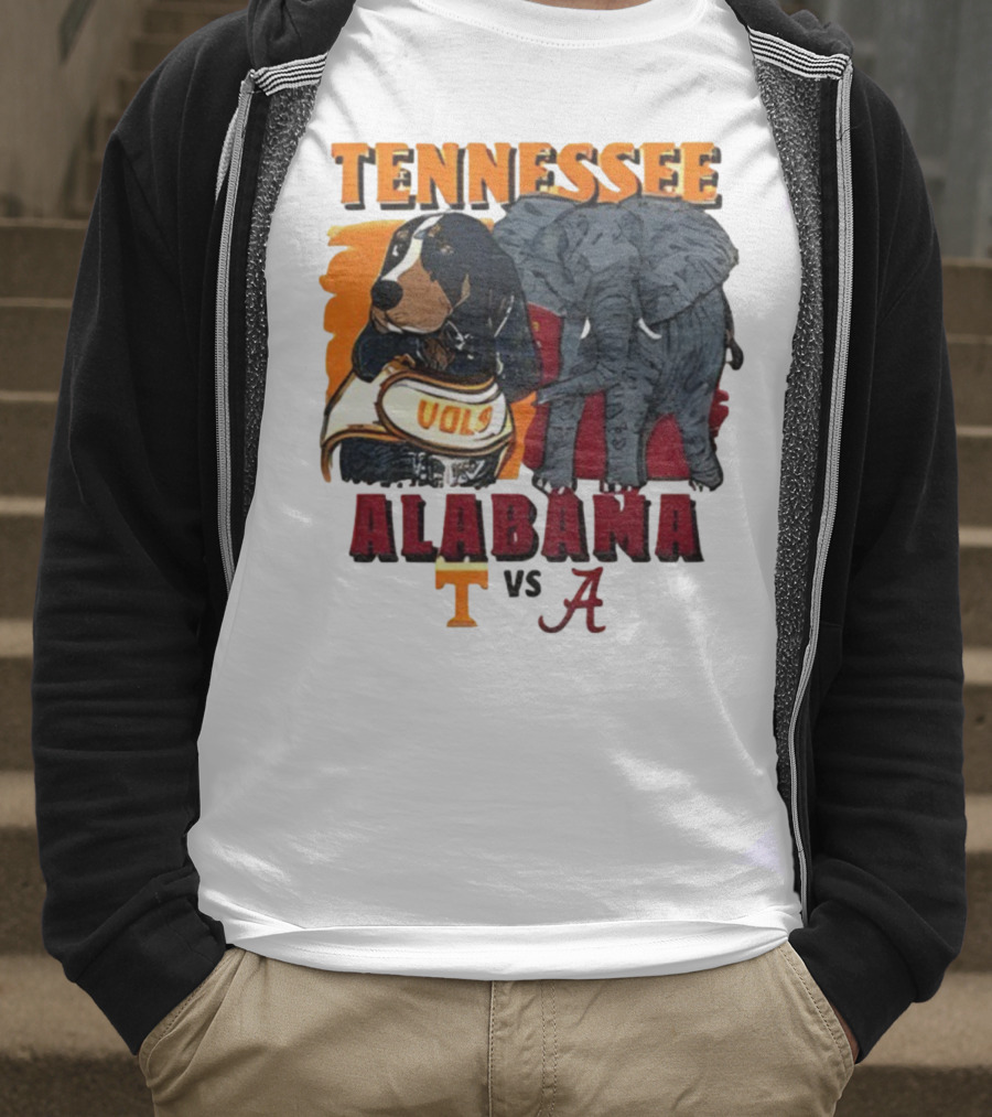 Tennessee Alabama Vols Vs Crimson Tide Mascots Third Saturday October 18 2025 T-Shirt